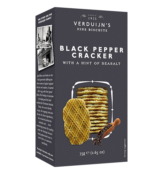 Salzige Waffeln mit schwarzem Pfeffer